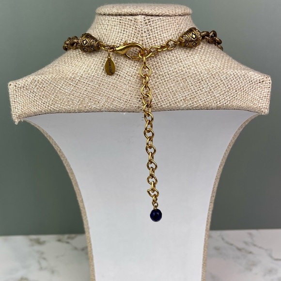 Chico’s Multi-Strand Illusion Statement Necklace | Rich Jewel Tones - Picture 2 of 4